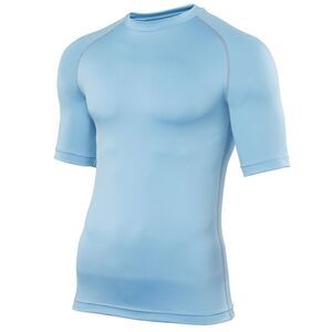 Rhino Mens Sports Base Layer Short Sleeve T-Shirt / Light Blue